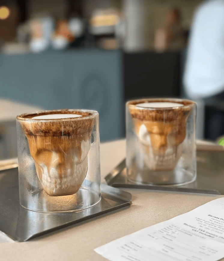 Factory Coffee bar and brewing area